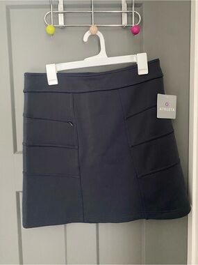 Athleta Women's Dark Gray Athletic Skirt with Pocket Panels